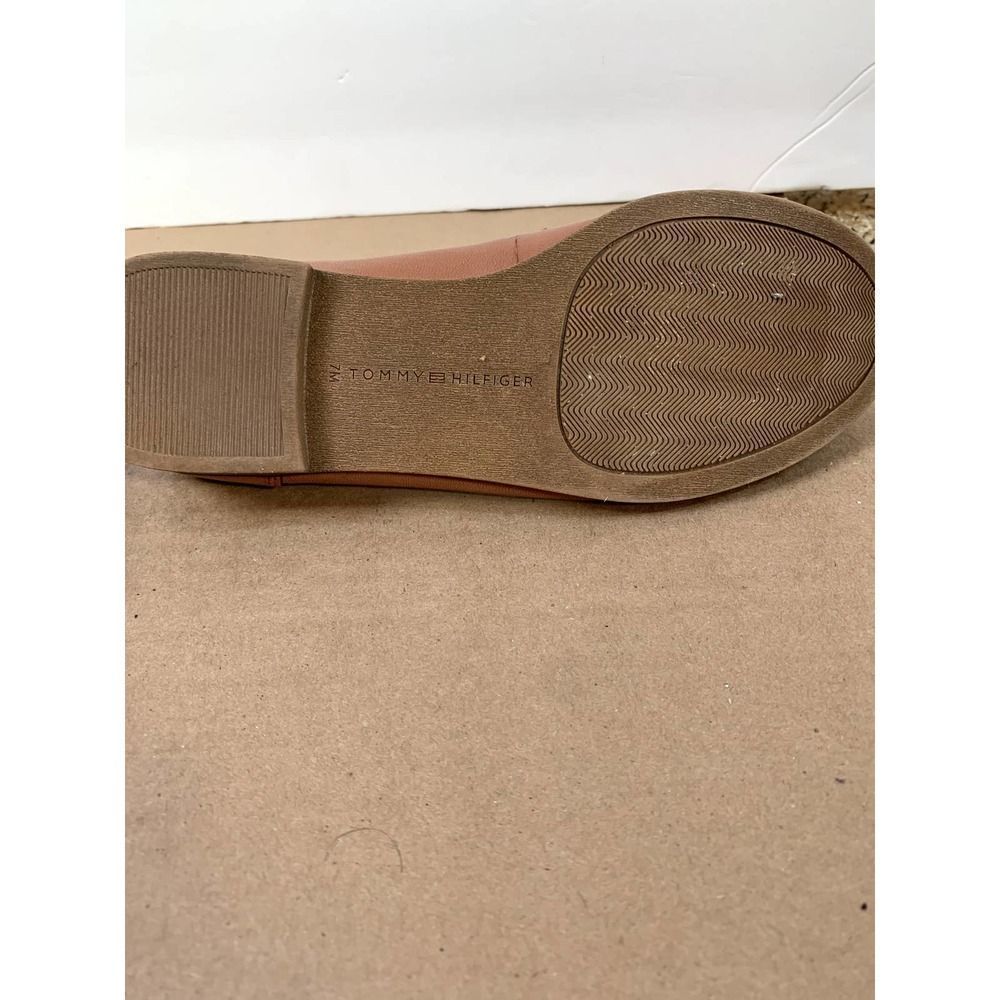 Tommy Hilfiger women LETYAN Brown leather slide on loafers 7M - Picture 4 of 5